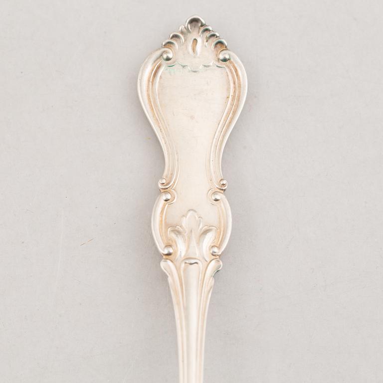 A 97-piece Swedish silver cutlery, model 'Olga', including GAB, Stockholm 1965.
