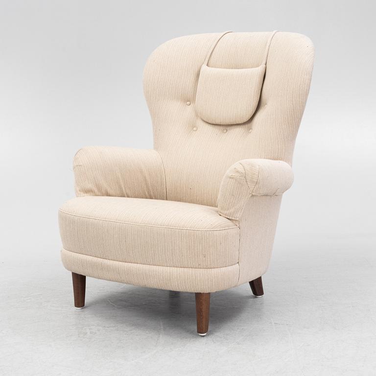 Carl Malmsten, a 'Rundrygg' armchair, AB O.H. Sjögren.