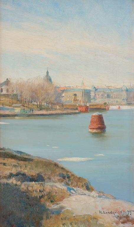 Herman Lindqvist, View of Strandvägen, Stockholm.