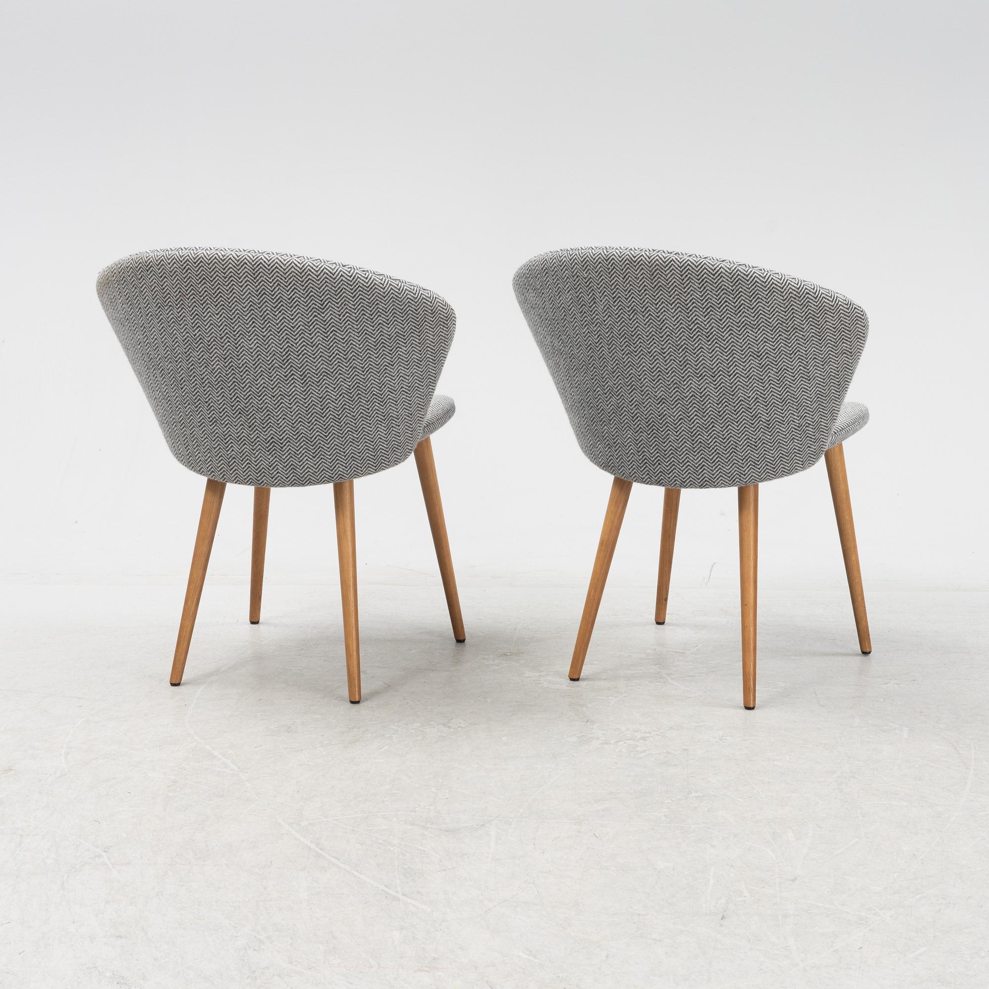 A set of six 'Miss Holly Upholstered' by Jonas Lindvall for Stolab designed 2018.