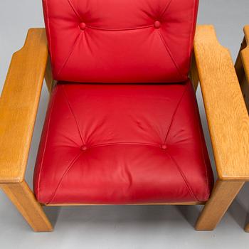 Esko Pajamies, a pair of 1970's 'Bonanza' armchairs for Asko, Finland.