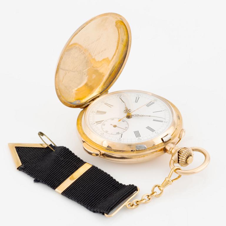 Pocket watch, hunter, repeater, 58 mm.