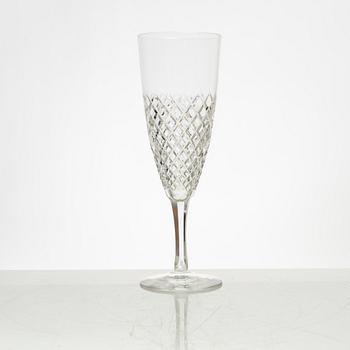Vicke Lindstrand, glass service, "Blues", Kosta (45 pieces).