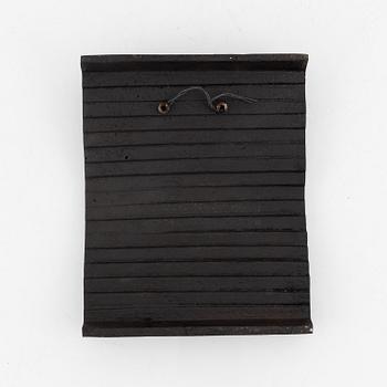 Bo Andersson, sculpture, relief, iron,  signed KGBA and adted -95. Numbered 59/100. In wooden box with book.