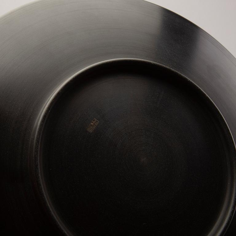 A Swedish 20th century set of 14 plates in bakelite and silver mark of T Wendt Helsingborg 1945.