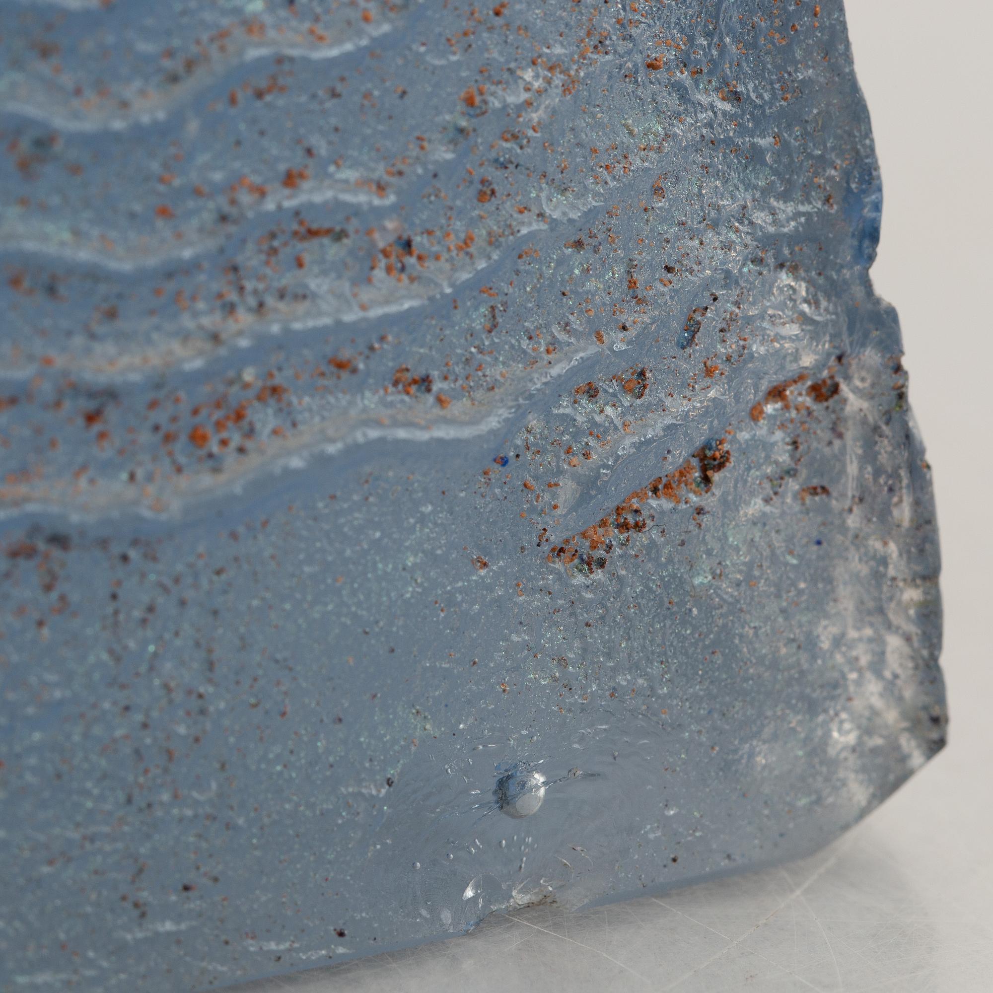 Bertil Vallien, a unique sand cast glass sculpture, Kosta Boda, Sweden.