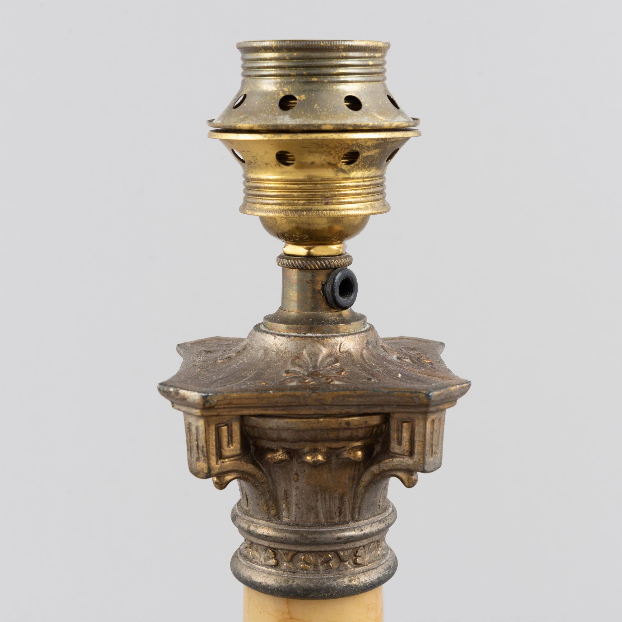 An Empire style table lamp, first half of the 20th century.