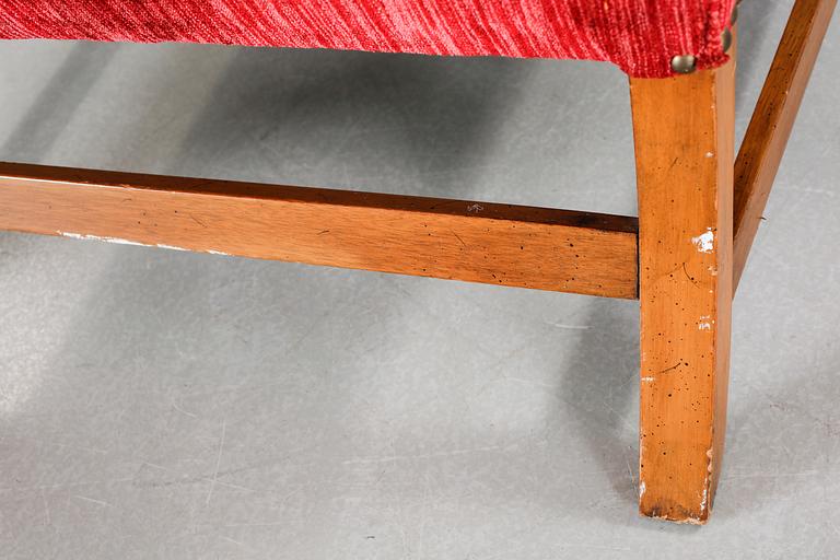 An armchair with a footrest, second half of the 20th century.