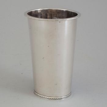 ERIC RÅSTRÖM, a silver vase from Råströms, Stockholm, 1964.