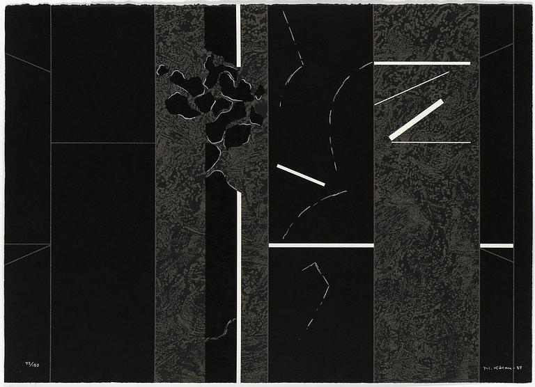 GRAFIKMAPP, "Grand Palais, Paris", Saga 90. Numrerad 77/150. 1989. Bl a Lennart Aschenbrenner, Curt Hilfon.