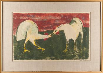 OLAVI VAARULA, monotypi, signerad och daterad 1959.