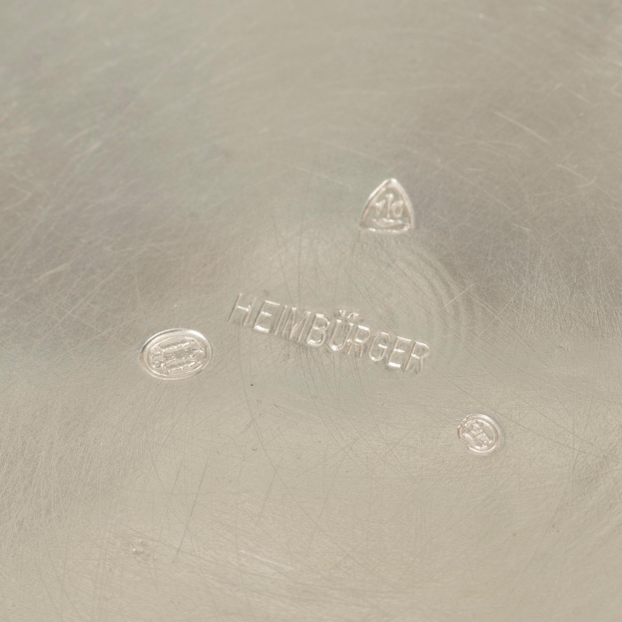 Fritz S Heimbürger, an Art Nouveau silver bowl, Denmark, 1916.