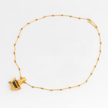 A Björn Weckström for Lapponia pendant in 18K gold set with zoisite.