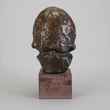 AUGUSTE RENOIR, After, bronze sculpture, Coco, stamp signature.