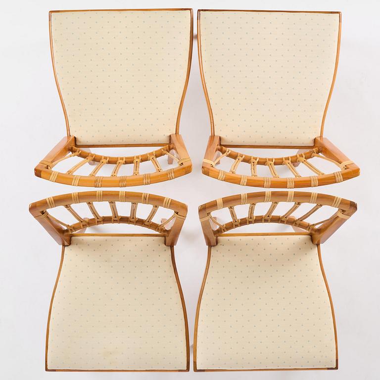 Josef Frank, ten dining chairs, model B 1165, Svenskt Tenn, before 1985.