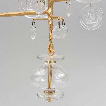 Erik Höglund, a chandelier, Boda Smide, second half of the 20th Century.