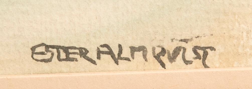 Ester Almqvist, "Hamnbild" från Kalmar.