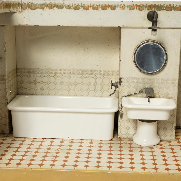 Märklin, Bathroom interiors 2 pcs. Early 20th century.