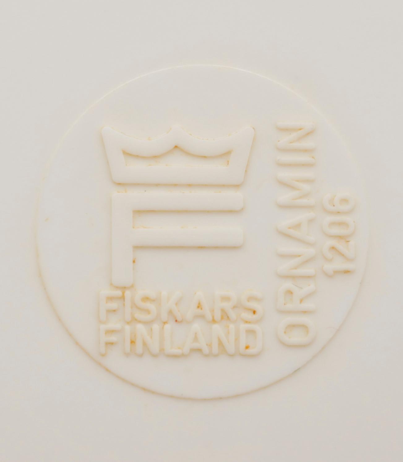 ASSIETTER, 6 st, ornamin, Fiskars, 1960-tal.