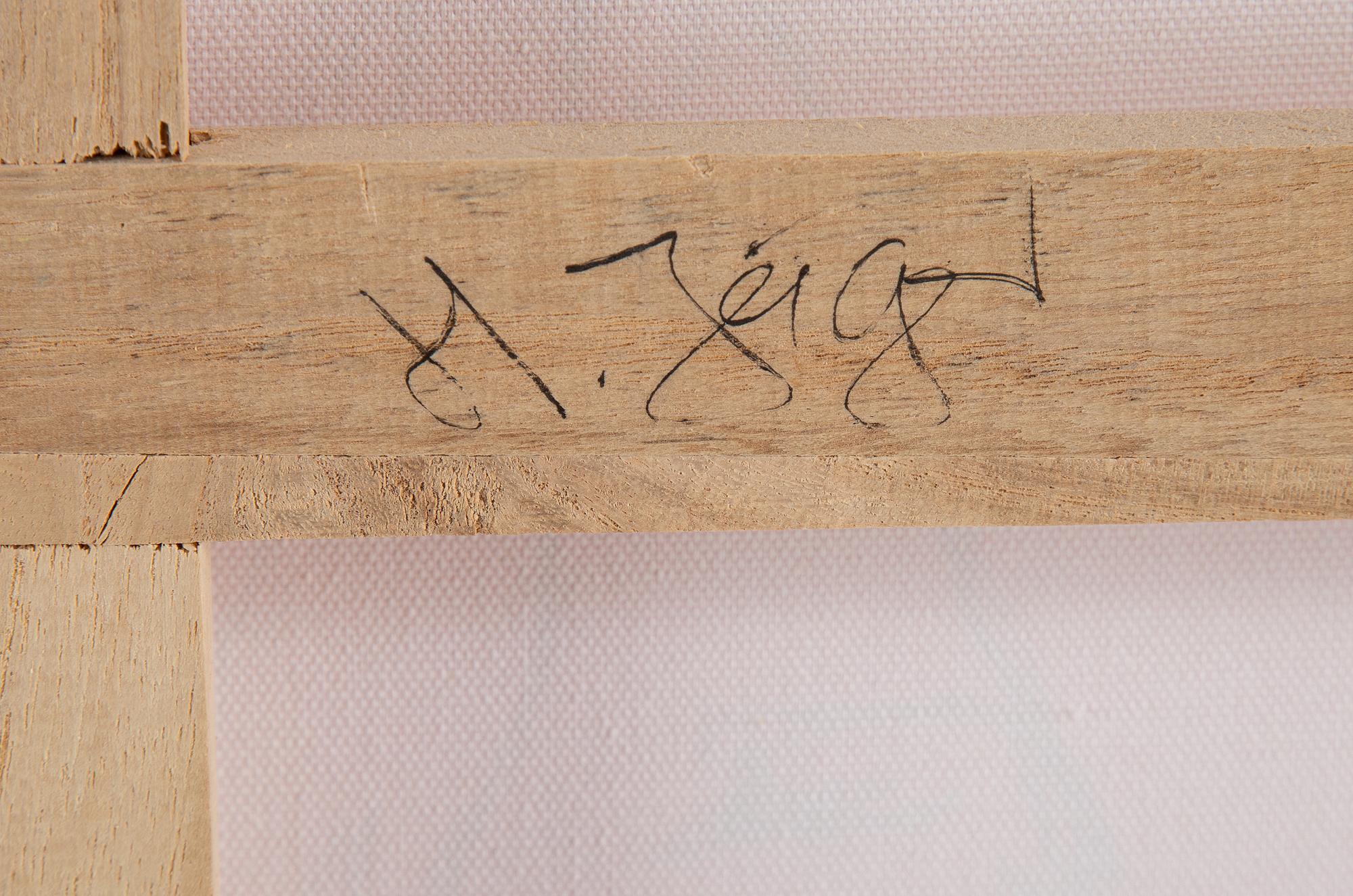 Holger Kurt Jäger, acrylic on canvas, signed verso.