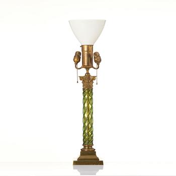 Bordslampa, omkring år 1900, Empirestil.