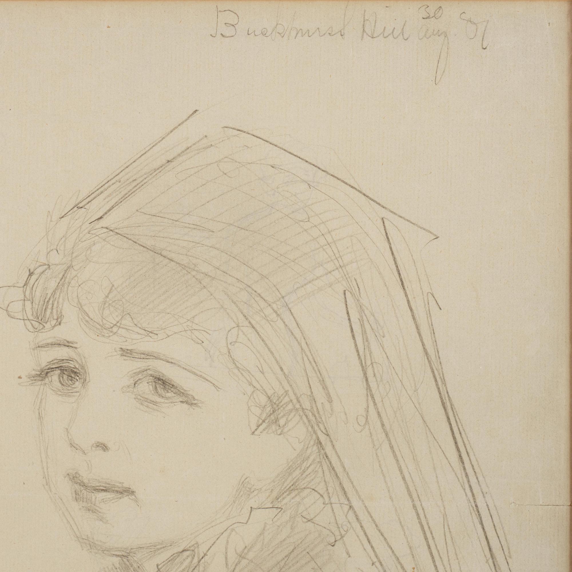 Anders Zorn, A portrait sketch and caricature drawings.