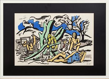 FERNAND LÉGER, efter, färglitografi, signerad i trycket, ur Verve 1952, tryckt av Mourlot.