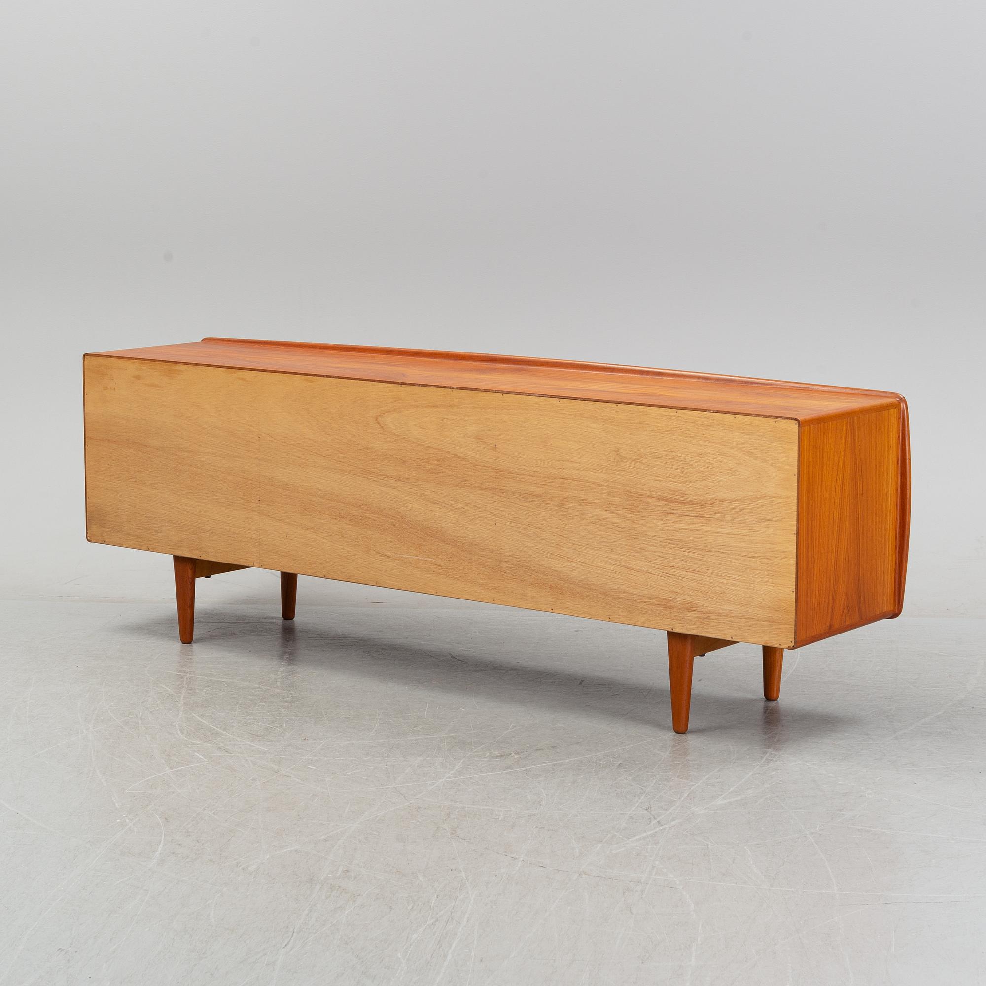 A teak veneered sideboard by H.P Hansen, IMHA, Denmark, second half of the 20th century.