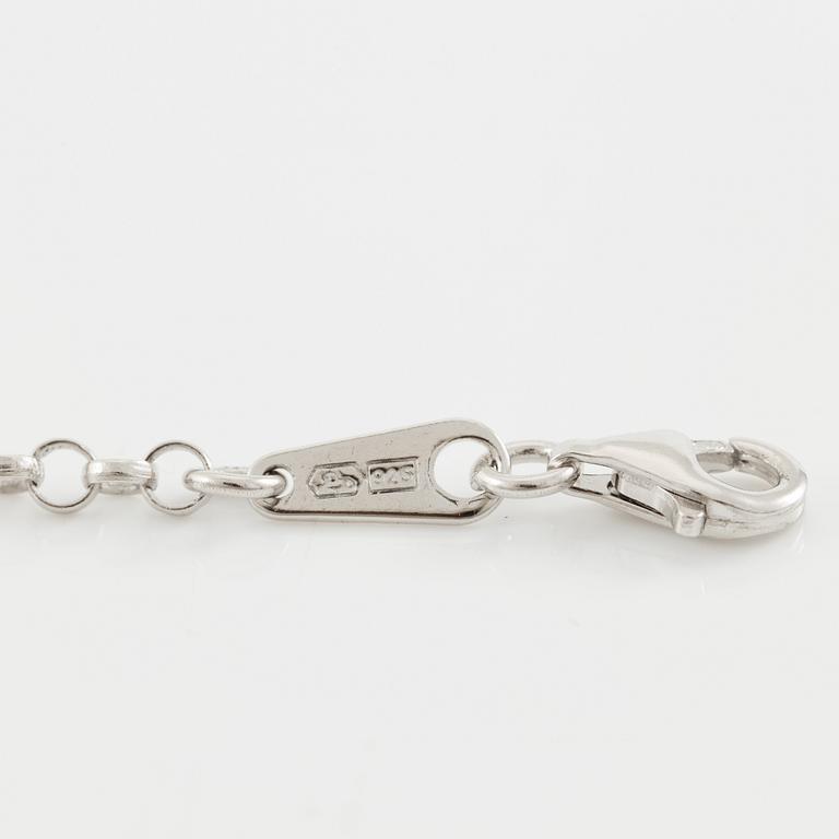 Tapio Wirkkala, pendant with chain "Silvermoon", sterling silver, for Kultakeskus.