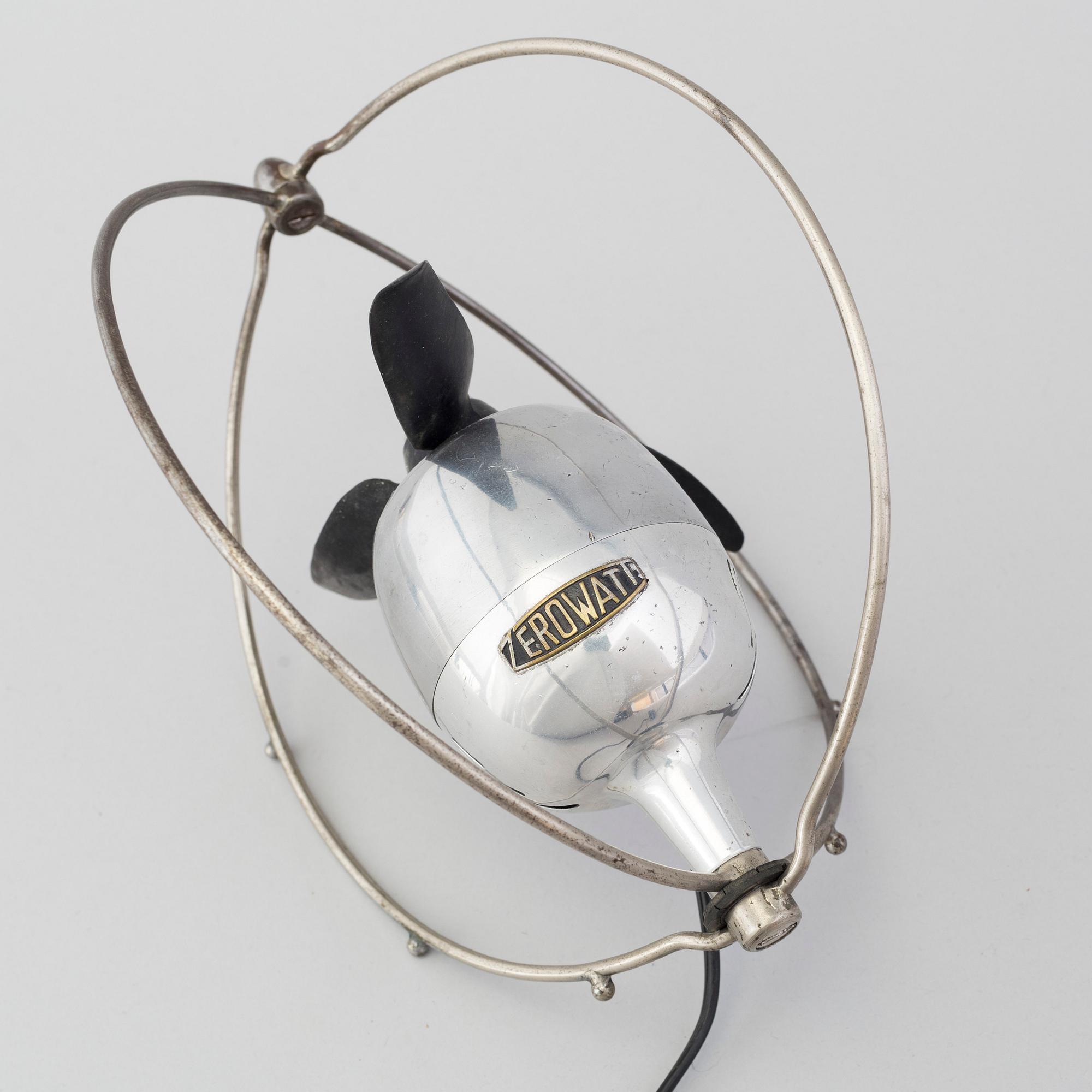 EZIO PIRALI, bordsfläkt, "VE505" Zerowatt , formgiven 1953.