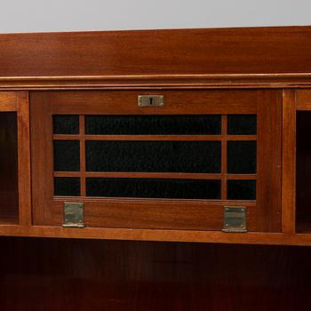 An Art Noveau book shelf, early 20th century.