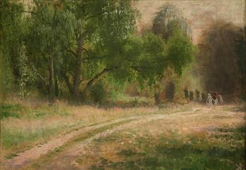 694. Knut Ekwall, Excursion in the green.
