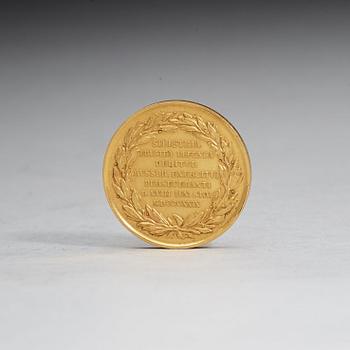 MEDALJ, guld, Nicholas I (1825-1855).
