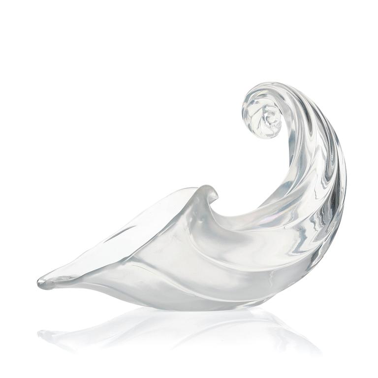Fulvio Bianconi, an iridescent glass 'Cornucopia', Venini, Murano, Italy 1950s, model 4257.