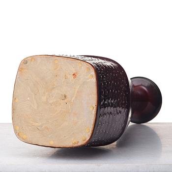 Stig Lindberg, a stoneware sang de boeuf glazed floor vase, Gustavsberg Studio, Sweden 1970.