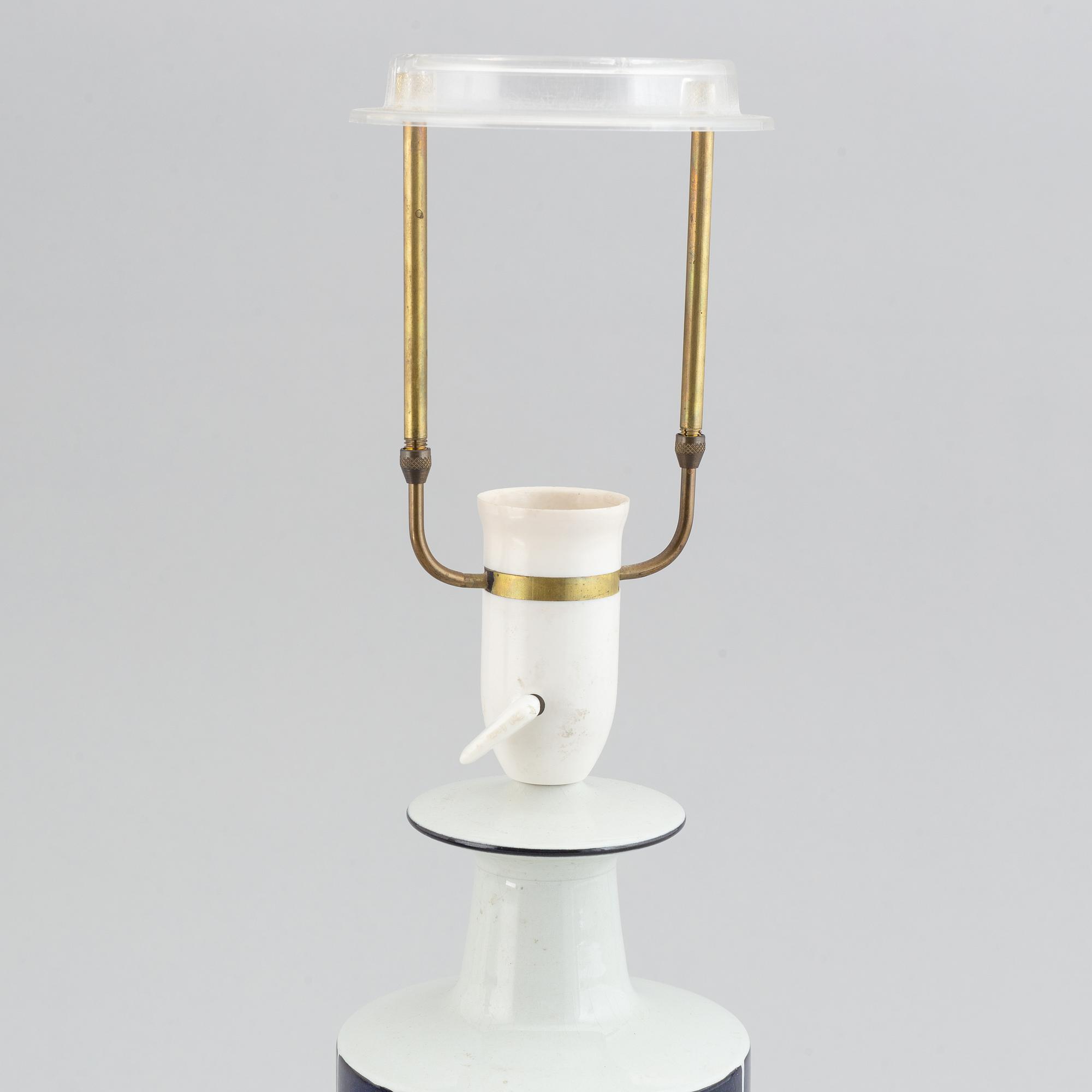 A pair of table lamps from Fog & Morup, Royal Copenhagen, second half of the 20th-century.