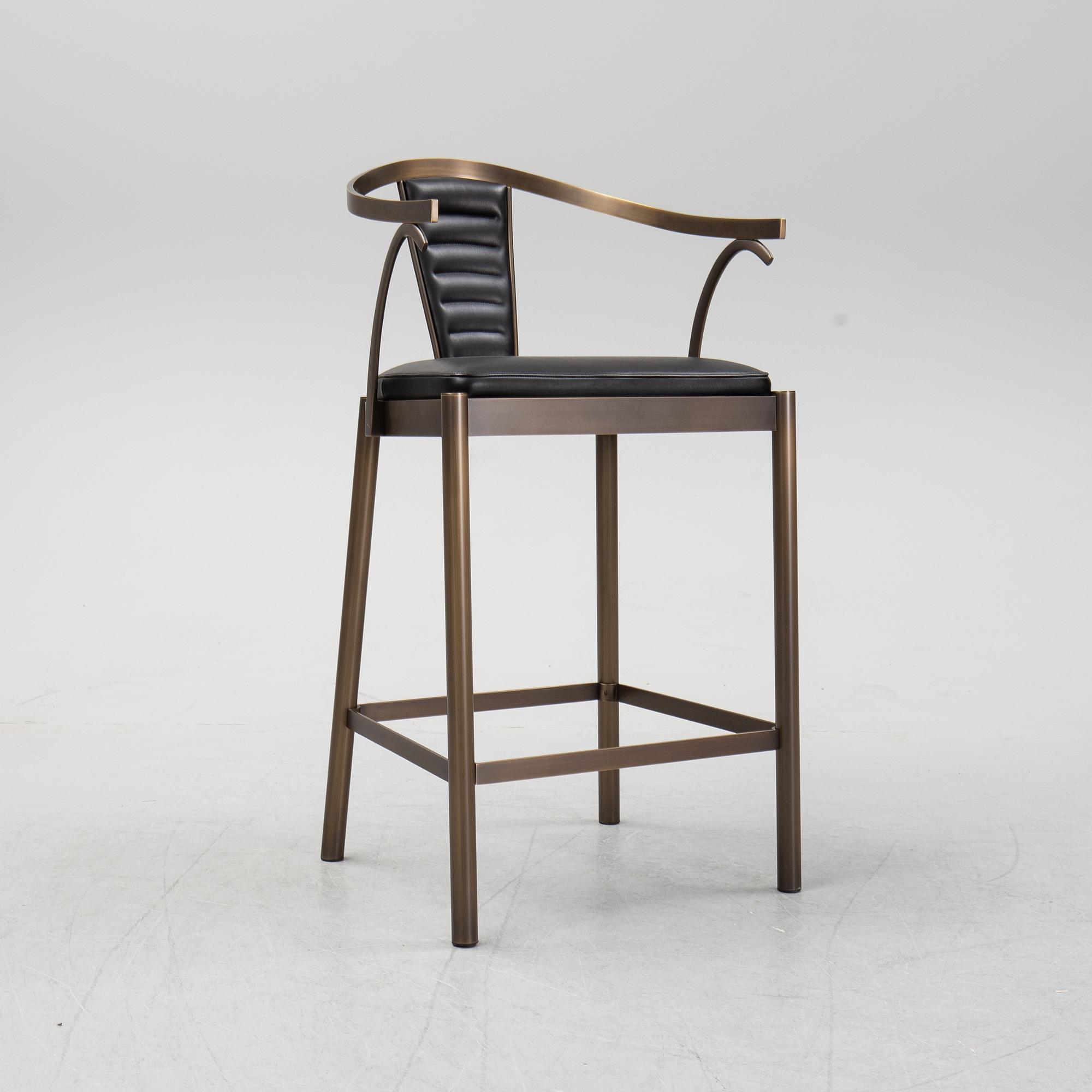 A set of six bar stools/chairs, Promemoria Furniture, Italy, 21 st century.