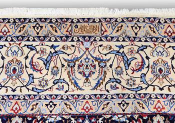 MATTA, Nain, part silk , s.k 6LAA, signerad, around 360 x 260 cm.