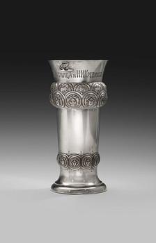 A VASE, 84 silver Morozov St. Petersburg 1907-17. Height 21,5 cm. Weight 454 g.