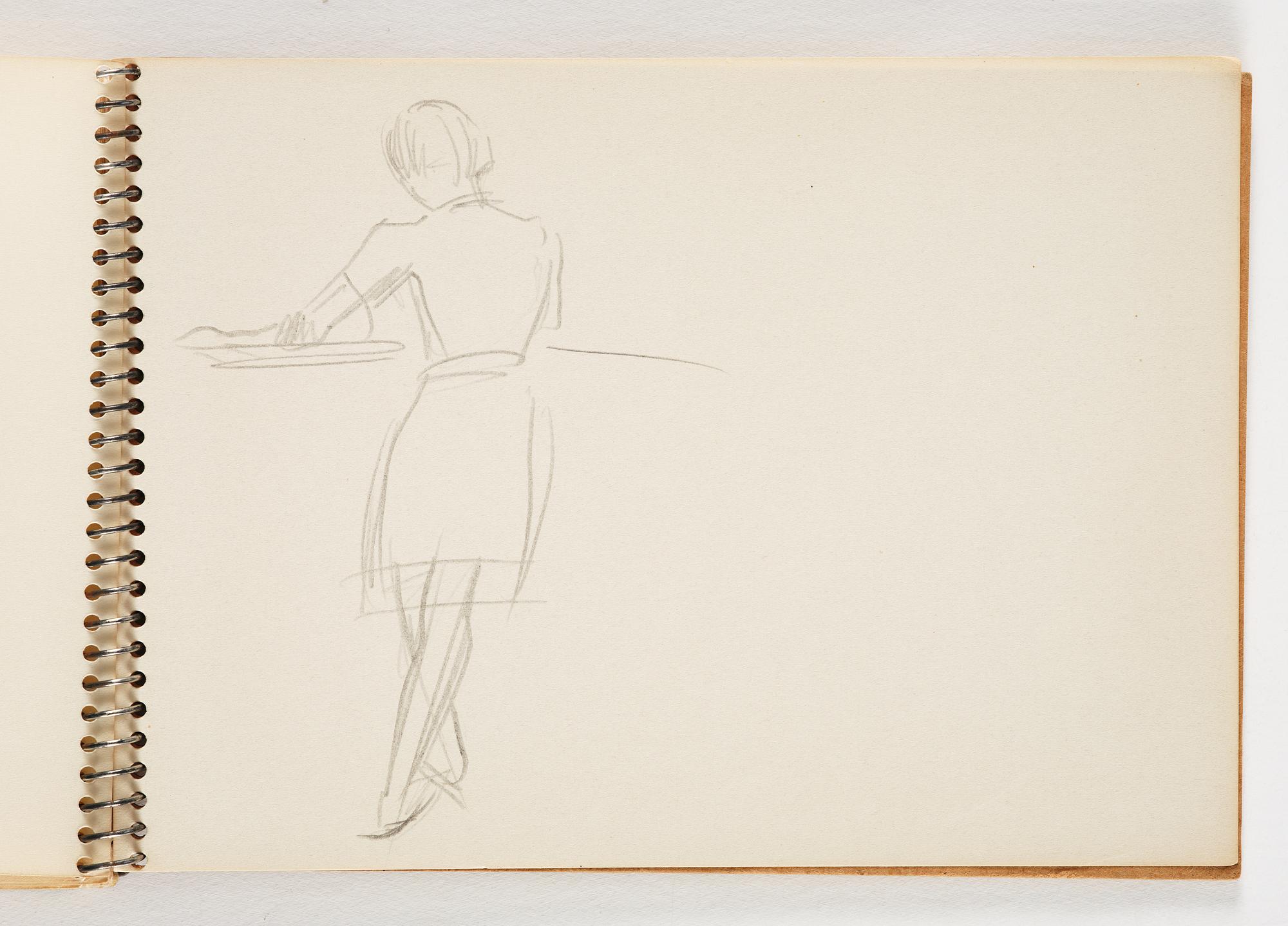 Lotte Laserstein, 4 skissböcker med blyertsteckningar.