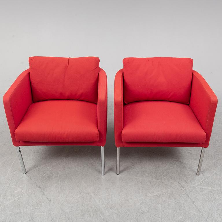 A pair of armchairs from Living Divani.