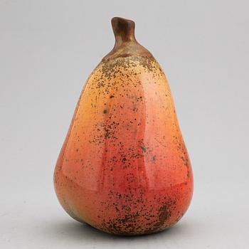 HANS HEDBERG, a faience sculpture of a pear, Biot, France.
