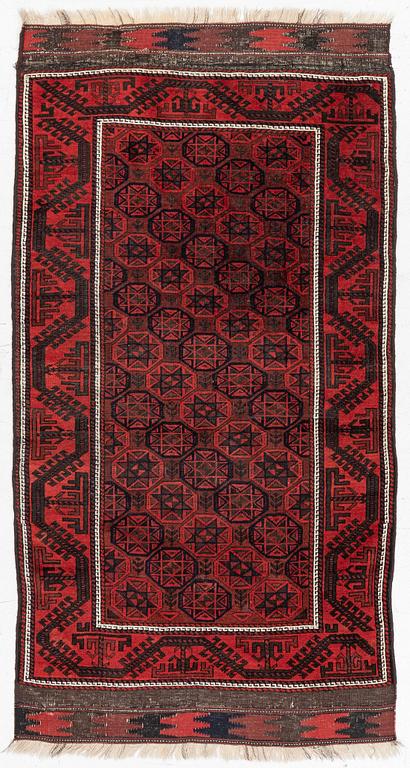 Matta, antik, Beludj, ca 200 x 103-06 cm.