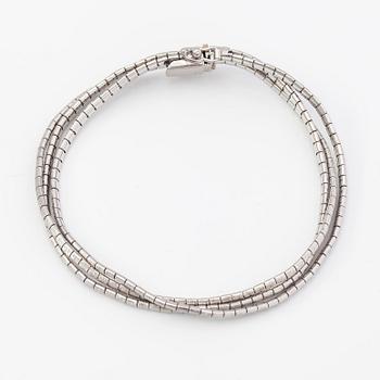 A 14K white gold bracelet. Import marked TIllander, Helsinki 1967.