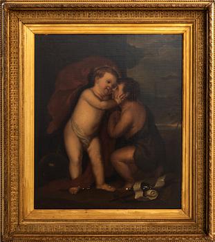 Antonis van Dyck, copy after, The Christ Child and John the Baptist.