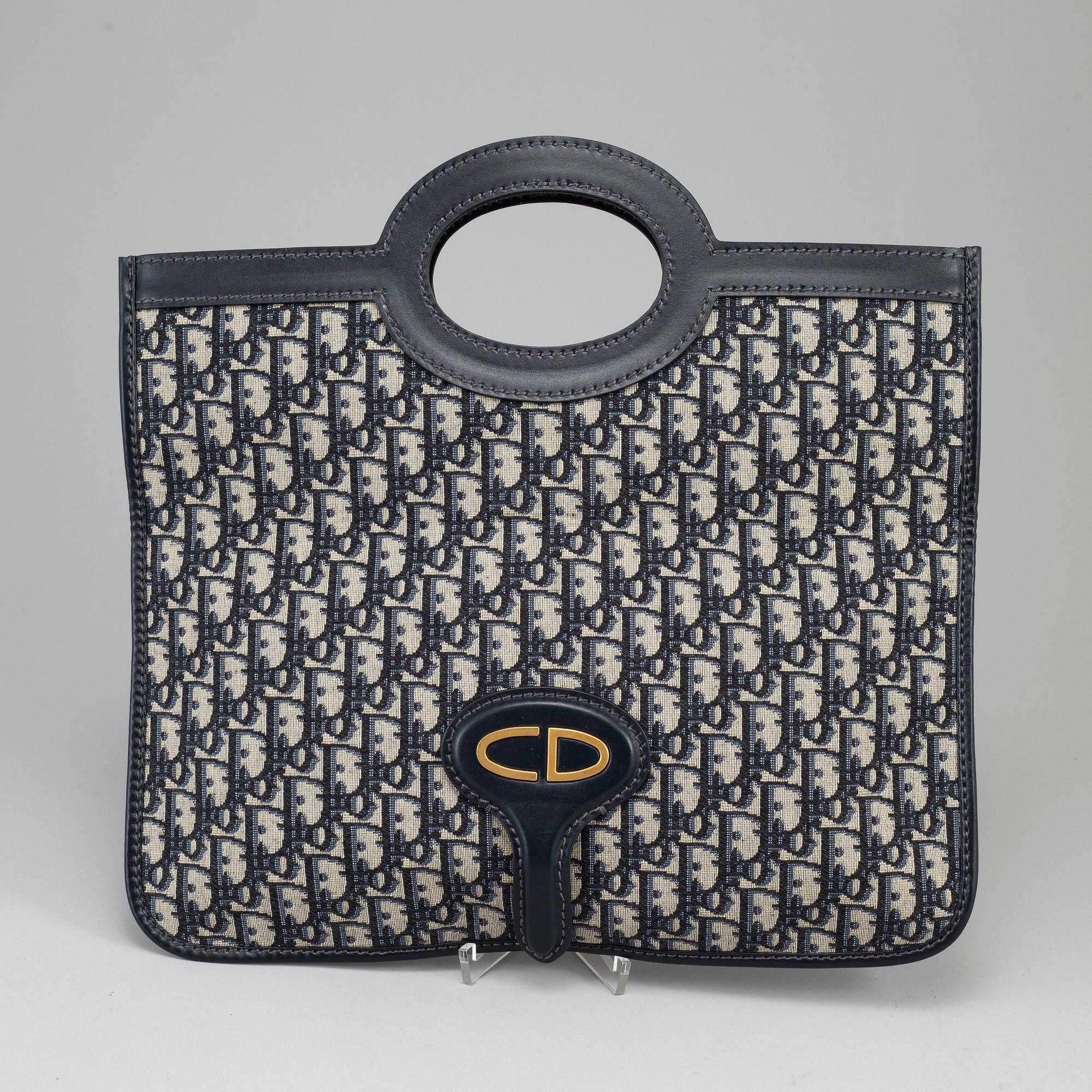 Dior oblique fold over clutch discount