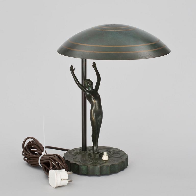 BORDSLAMPA, art déco, 1920-tal.