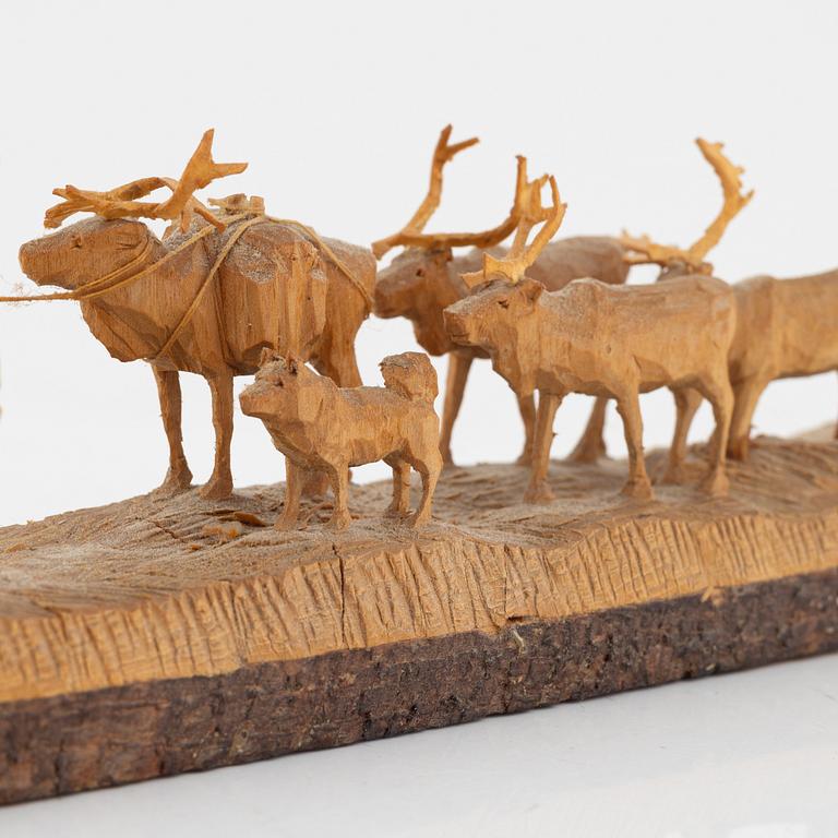 Kjell Bergqvist, skulptur, Malmberget, signerad KB och daterad -71.