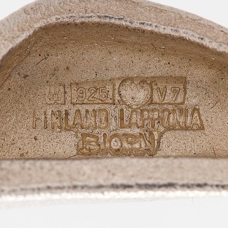 Björn Weckström, armband "Kangs boja", sterlingsilver. Lapponia 1974.