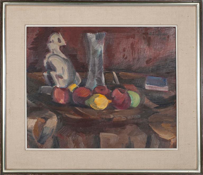 ANTON LINDFORSS, olja på skiva, sign. -18.